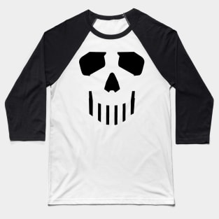 white skull Baseball T-Shirt